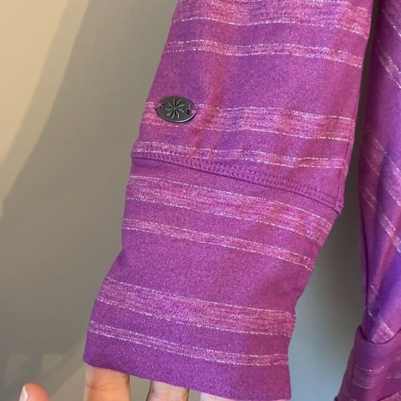 Athleta Purple V-Neck Dress - Picture 3 of 10